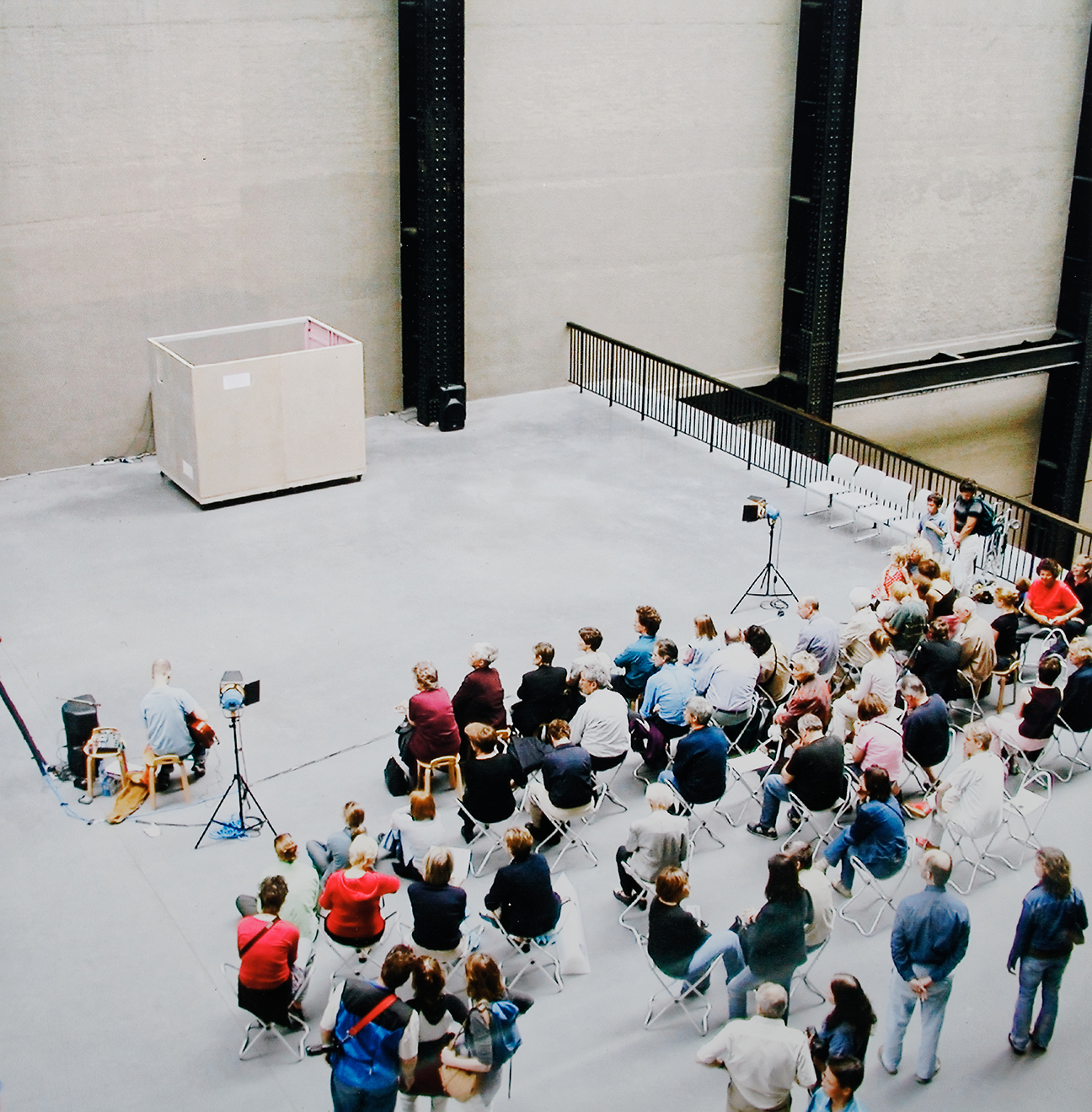 Photograph of Shed Show 2002 Tate Modern Gantry Bridge